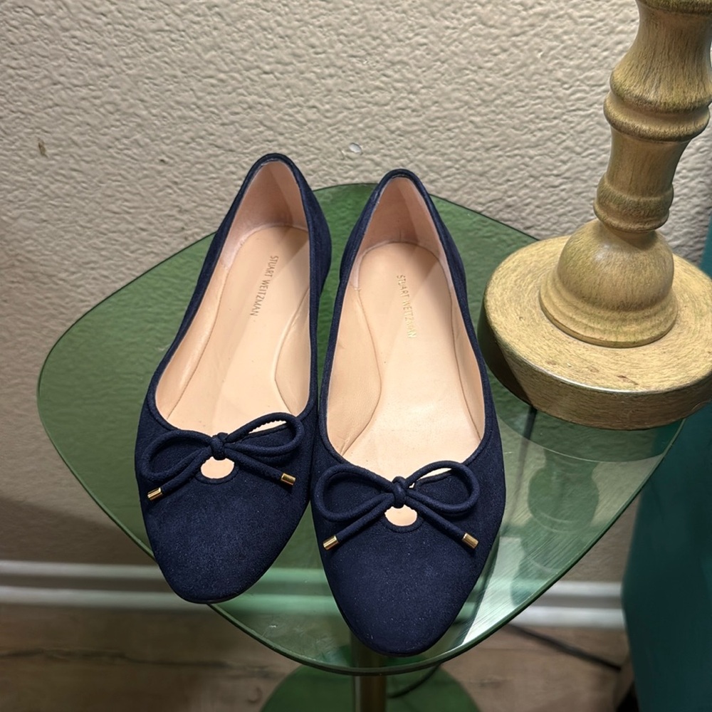 Stuart Weitzman 7.5 flats navy